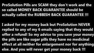 ProSolution Penis Enlargement Pills are SCAM (Full Version)