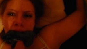 Getting Fucked Panties in Mouth for Cum Facial
