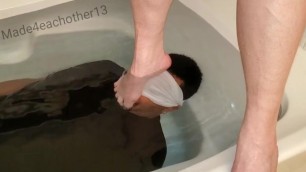 FEMDOM DROWN FOOT SLAVE | DOWN TALKS FOOT SUBMERGED PET