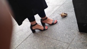 Candid Indian Feet in High Heels