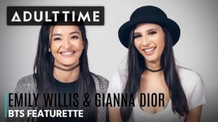 ADULT TIME- Emily Willis & Gianna Dior BTS of Teenage Lesbian