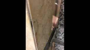 Caught Straight Jerking and Cumming at the Mall