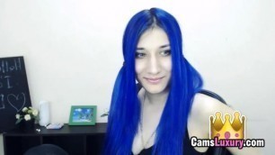 Deals with Blue Hair - more Girls in Camsluxury.com