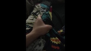 Grabbing my Cock in Pajamas