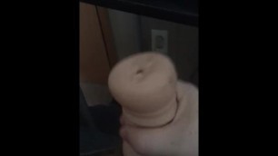 Young Boy with Small Dick Cumming in his Fleshlight