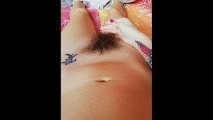Playing with my Long Pussy Hair