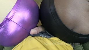 Shiny Purple and Black Fart on Dick