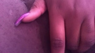 Fingering my little Ebony Pussy