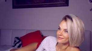 Russian Camgirl Luvishere Stripping and Masturbating