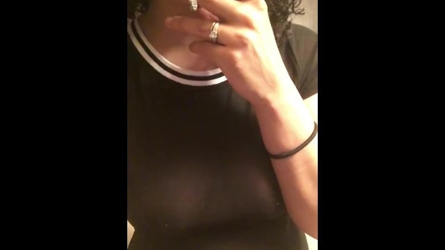 Smoking Wife in see through Top Fetish (friendly)