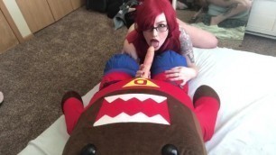 Hot Nerd Chick FUCKED by Domo-Kun