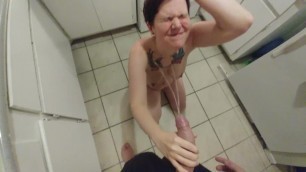 Sexy Slut Loves Piss on her Face