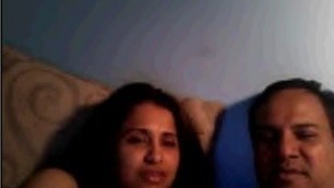 Desi husband wife on webcam
