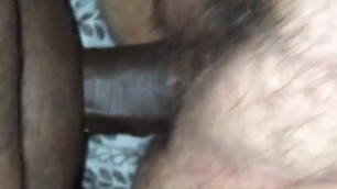 Hairy pussy closeup sex