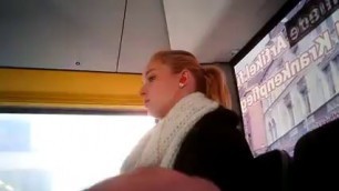 Masturbates in front of blondes on public transport! 118