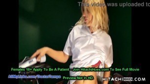 Naughty Nurse Julie J Treats Her Own Hysteria By Cumming Multiple Time With Hitachi Magic Wand!