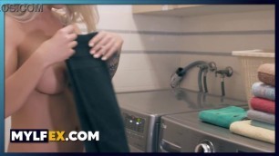 MYLFEX.COM â© Divorced Step Mom Satisfying her Carnal Instincts in The Laundry with Stepson's Help - Madelyn Monroe