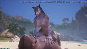 Furry Bitch Fuck BIG Cock | Big Cock Guy | 3D Porn WildLife