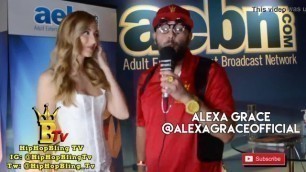 HipHopBling Tv Interviews with Bad Dragon Toys Alexa Grace at the AVN EXPO Las Vegas