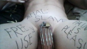 Hard Vibed in Chastity