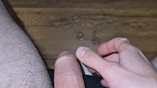 Morning quickie with nice Cum Shot on the floor POV 4K