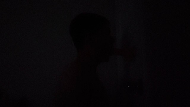 Dildo Sucking in the Dark