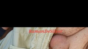 Master Ramon walks barefoot through the wet, damp grass and then massages his divine cock, a pleasure
